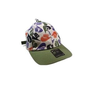 NIKE Adult Unisex Sport Casual H86 AOP Golf Hat-White/Multicolor CU6356-100